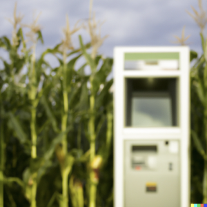 CVI child sees vending machine in cornfield
